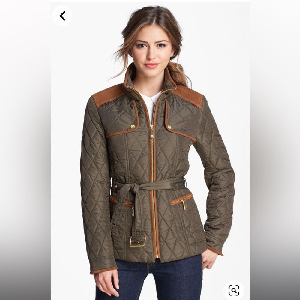 Vince Camuto Diamond quilted coat size M like new